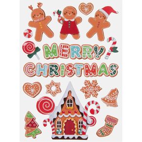 3D Gingerbread Christmas Stickers for Journaling, Scrapbooking, Cardmaking, Arts & Crafts - 16 Pieces