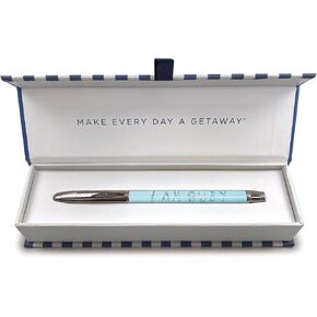 Galison Gray Malin I Am Busy Boxed Pen - Includes One Black Ink Ballpoint Pen and Hinged Gift Box