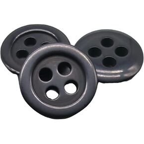 BOTIBOTON 50 Buttons for Sewing - 5 Sizes and 11 Colours to Choose - 4 Holes Round Craft Button - Buttons for Jackets, Shirts. Made in Europe. (Dark Blue, 20 mm)