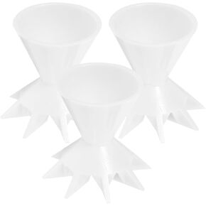 Silicone Split Cups 3pcs Reusable Paint Pouring Strainers Flower Drizzle Cups Painting Supplies for DIY Pouring Creating Patterns Art Supplies