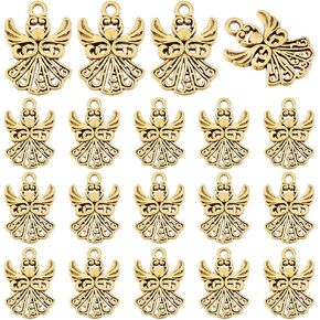 PH PandaHall Angel Charm Pendants Tibetan Style Fairy Angel Pendants Bulk Easter Antique Angel Charms Angel Dangle Charms