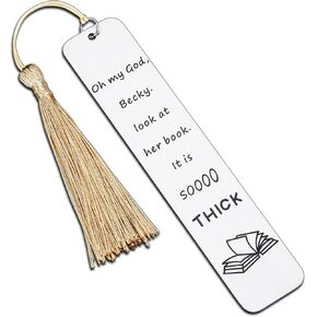Funny Bookmark Gifts for Women, Novelty Gag Bookmark Gifts for Female Friend Bookish Nerd Booklover Adult Women, Christmas Stocking Stuffer Birthday Gifts, Book Club Gifts for Him Her