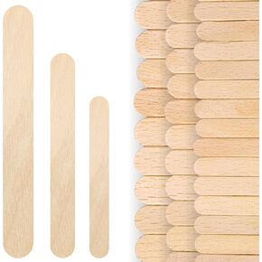 200PCS Wood Craft Sticks Blue – 6 Inch Popsicle Sticks Jumbo Blue Popsicle Flat Rods for Crafts Wooden Blue Jumbo Rods for Crafting DIY Food Grade Rods