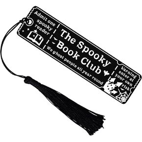Booktok Accessories, Dark Romance Bookmark Spooky Book Marks for Reading Women Men, Halloween Bookmarks Spooky Gifts Halloween Gifts Women Girls Horror Stuff, Goth Gifts
