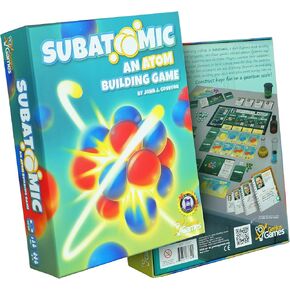 Subatomic: an Atom Building Game (2nd Edition) | A Chemistry Game About Elements, Protons, Neutrons, and Electrons | Educational Science Board Games for Teens, Adults, Classrooms, Schools, and Family