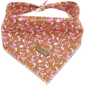 Lionheart glory Christmas Dog Bandana Dog Kerchief 1 Pack Washable Soft Comfortable Dog Scarf, Square Adjustable Girl or Boy Dog Bandanas for Medium Large Dogs