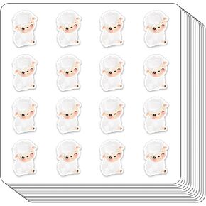 Cute Sheep Lamb Planner Stickers, 0.5in Monthly Scrapbooking Kids DIY Arts Crafting 208-Pack