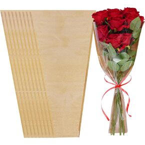 50pcs Flower Bouquet Wrapping Paper Bag Rose Flower Bouquet Sleeves Kraft Paper Flower Wrap Bags Floral Rose Packing Sleeves Bouquet Bags Wrapping Sleeves for Mother's Day Wedding Bouquet Valentine's Gifts (Brown, 9.8x17.7in)
