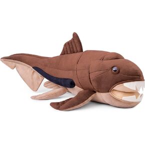 ZHONGXIN MADE Dunkleosteus Plush Toy - Realistic 24" Dunkleosteus Stuffed Animal, Soft Ocean Sea Creatures Dunkleosteus Plush Toy Gift Collection for Kids