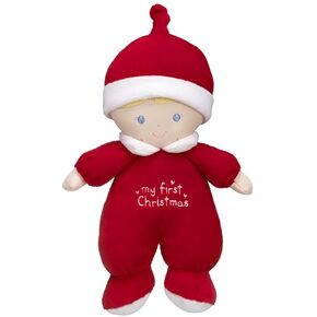 Ganz My First Christmas Red 9 Inch Christmas Rattle Baby Doll