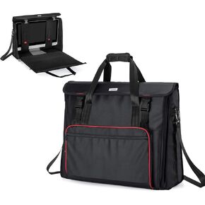 CURMIO Travel Bag Compatible for Apple iMac 27'' Desktop Computer, Portable Carrying Case Compatible with iMac 27-inch Monitor and Accessories, Black (Patent Pending)
