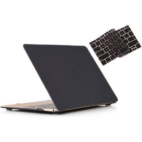 Compatible with MacBook 12 Inch A1534 - Slim Snap On Hard Shell Protective Cover and Keyboard Cover (Crystal Clear, MacBook 12 Inch A1534)
