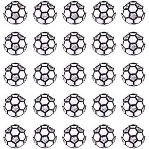 100 قطعة من خرز الأكريليك غير الشفاف بنمط الحرف اليدوية، خرز أكريليك لكرة القدم، خرز كرة القدم، خرز فاصل لقلادة سوار ذاتي الصنع، سلسلة مفاتيح، مجوهرات يدوية، فتحة 2 مم in Kuwait