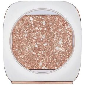 FLOWER Beauty By Drew Barrymore Prismatic Highlighter Makeup - Cream to Powder Hybrid Highlighter - Ultra-Silky Powder Pignments - Natural Glow + Gold Flakes - Vegan + Gluten-Free (Solstice)
