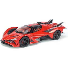Toy Cars Apo Project EVO Model 1:32 Metal Diecast Car Toys with Light and Sound Pull Back Car for 3 4 5 6 7 Year Old Boys (Orange)