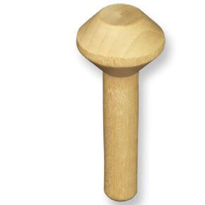 Pinehurst Crafts Wooden Train Smokestack, 1-1/2 Inch (1/4 Inch Tenon), Pack of 10