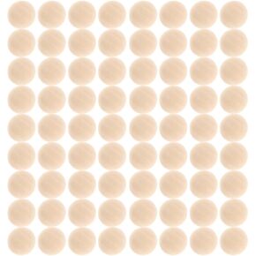Half Wooden Beads, 100pcs 8mm Natural Unfinished Wood Beads Mini Hemisphere Wood Craft Domes Balls for Paint DIY Craft Kids Arts Supplies