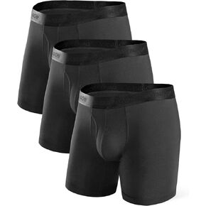 DAVID ARCHY Mens Underwear Ultra Soft Micro Modal Support Pouch Trunks Moisture Wicking Boxer Briefs for Men 3 or 4 Packs in Kuwait