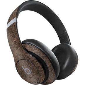 MightySkins Glossy Glitter Skin Compatible with Beats Studio Pro - Brown Linen | Protective, Durable High-Gloss Glitter Finish | Easy to Apply