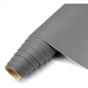 39"x 54"(100cm x 140cm) Faux Leather|Soft Smooth Surface Solid Faux Leather Fabric|1mm Thick Water Proof PU Nappa Leather Fabric for Furniture Decoration, DIY Crafts, Sewing, Etc.（Dark Grey）