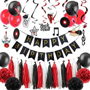 Magician Birthday Party Supplies Poker Themed Las Vegas Casino Themed Latex Balloons Paper Honeycomb Pom Poms Magic Show Photo Booth Props Decoration Easy Joy