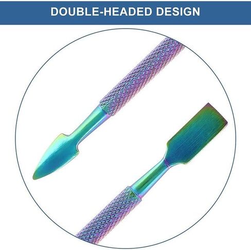 مجموعة أدوات نحت الشمع بألوان قوس قزح مكونة من 3 قطع، أدوات تشكيل الشمع مزدوجة الأطراف، أدوات النحت المصنوعة من الفولاذ المقاوم للصدأ تستخدم بشكل متكرر وآمنة ومريحة للحمل والسيراميك والفخار in Kuwait