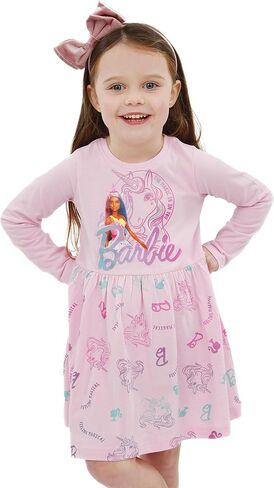 Barbie Dress | Short Sleeve Girls Unicorn Dress | Skater Dress for Girls in Saudi Arabia