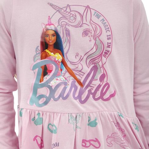 Barbie Dress | Short Sleeve Girls Unicorn Dress | Skater Dress for Girls in Saudi Arabia