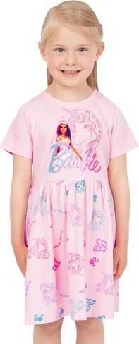 Barbie Dress | Short Sleeve Girls Unicorn Dress | Skater Dress for Girls in Saudi Arabia