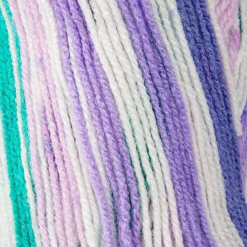 3 شلات من خيوط الحلوى الحسية، 3.5 أونصة، 251 ياردة، خيوط متعددة الألوان للكروشيه والحياكة، خيوط حرفية، قياس 3 ضوء (5430) in Kuwait