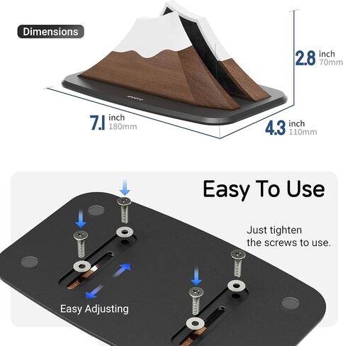 Vertical Laptop Stand - Snow Peak-Shaped Wooden Holder Dock Compatible with MacBook, Surface, Chromebook, Dell & More - Space-Saving Design for All Laptops,Walnut Finish in Kuwait