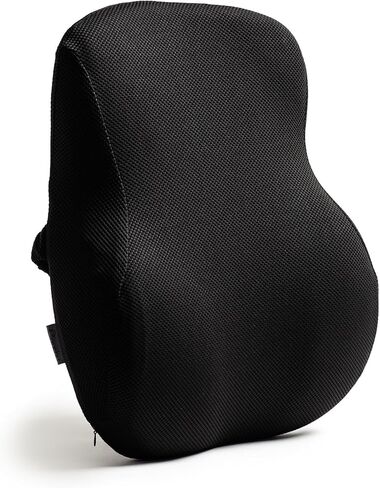 Coushy| Ergonomic Back Relief Cushion| Office Desk Accessories: Chair Cushions, Car Seat Cushion, Office Chair Cushion for Back-Supporting Lumbar Support Pillow for Back Pain (Black) in Saudi Arabia