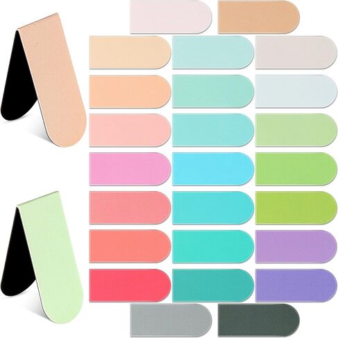 Yeaqee 130 Pcs Magnetic Bookmarks Bulk, Cute Bookmarks, Book Marker Clip, Planner Bookmark Clip, Magnetic Page Markers, Reading Accessories, for Lovers Women Men Teachers Students Kids, 0.8x2 Inch in Saudi Arabia