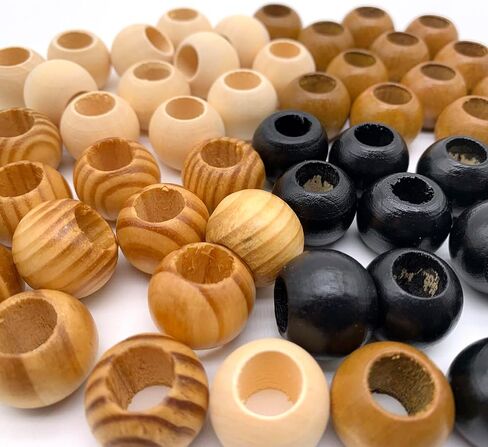 700Pcs European Loose Beads Painted Assorted African Beads Macrame Supplies Beads Craft Jewelry Wood Beads for Jewelry Making DIY Bracelet Necklace Hair Crafts in Saudi Arabia