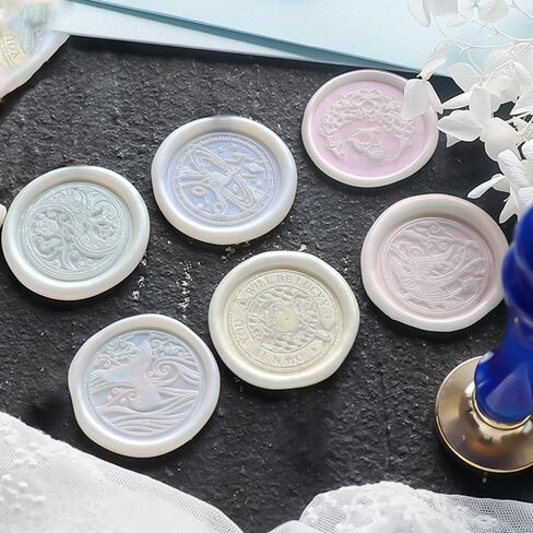 Laser Green Seal Beads for Wax Stamp DIY Sealing Wax Stamp Maker Sunflower Sealing Wax Beads for Wedding Invitations Envelopes Cards Christmas Wax Sealing in Saudi Arabia