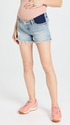 Joe's Jeans Women's The Ozzie Short Maternity, Khaki Green in Saudi Arabia