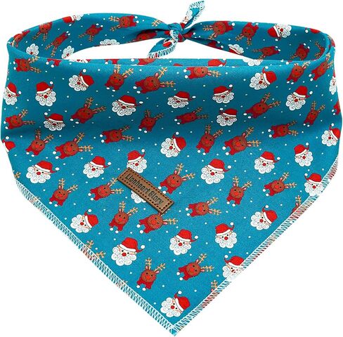 Lionheart glory Christmas Dog Bandana Dog Kerchief 1 Pack Washable Soft Comfortable Dog Scarf, Square Adjustable Girl or Boy Dog Bandanas for Medium Large Dogs in Kuwait