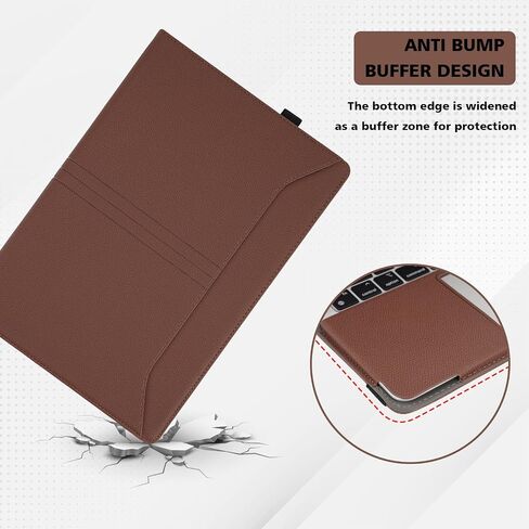 TYTX MacBook Air 13 Inch Case - PU Leather Laptop Case with Vents and Stand Function, Blue in Saudi Arabia