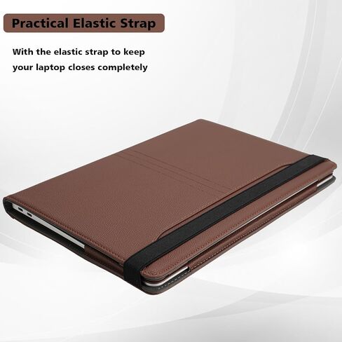 TYTX MacBook Air 13 Inch Case - PU Leather Laptop Case with Vents and Stand Function, Blue in Saudi Arabia