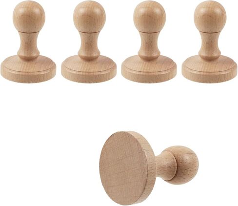 Wooden Stamp Handle 35 mm Stamp Handle Replacement Blank Wood Rubber Stamp Mounts, Pack of 5 in Saudi Arabia