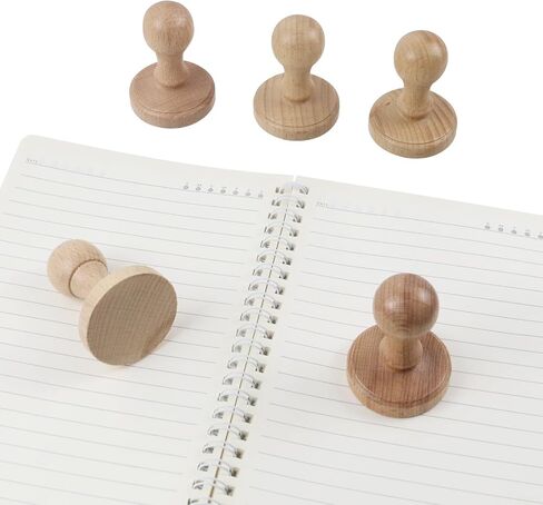 Wooden Stamp Handle 35 mm Stamp Handle Replacement Blank Wood Rubber Stamp Mounts, Pack of 5 in Saudi Arabia