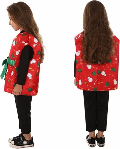 Christmas Gift Box Costume for Kids Sleeveless Christmas Costumes Cosplay Outfit Top for Boys Girls in Saudi Arabia