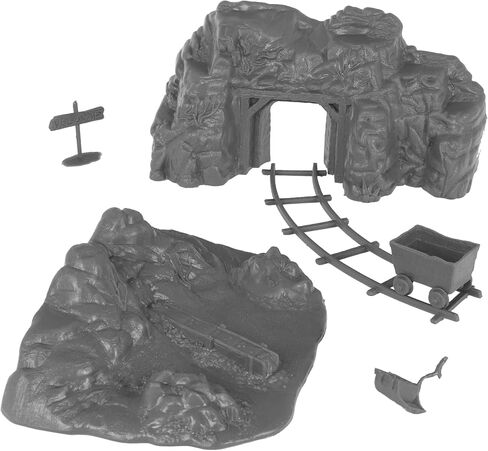 BMC Classic Marx Western Gold Mine Plastic Cowboys Army Men Playset Accessories in Kuwait
