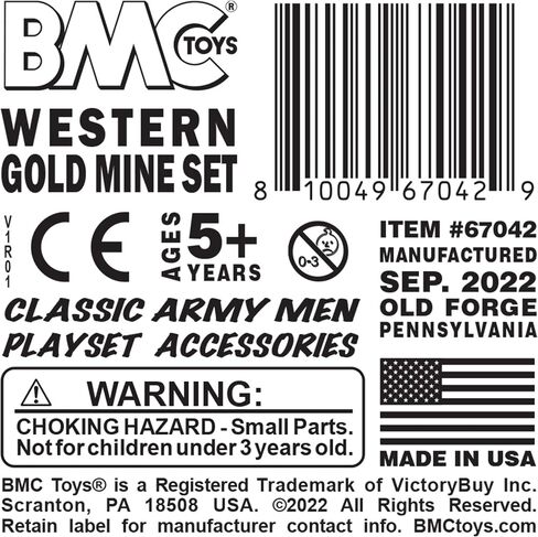 BMC Classic Marx Western Gold Mine Plastic Cowboys Army Men Playset Accessories in Kuwait