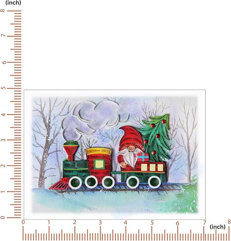 Cardinal Couple Birds Card, Christmas Card, Merry Xmas Religious Greeting Card, Artful Quilling Quilled Card for Holiday, New Year, Mom, Dad, Grandma, Friend, Boss (Cardinal) in Kuwait