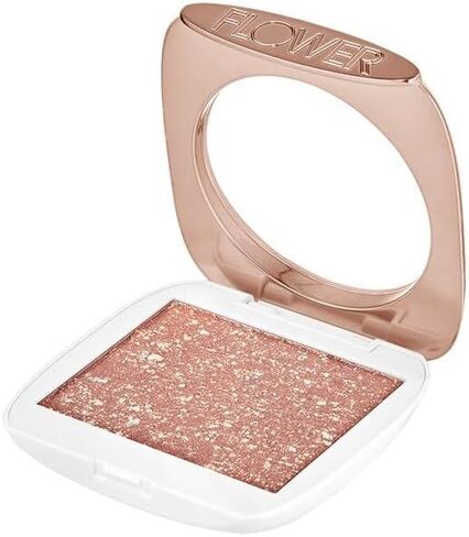 FLOWER Beauty By Drew Barrymore Prismatic Highlighter Makeup - Cream to Powder Hybrid Highlighter - Ultra-Silky Powder Pignments - Natural Glow + Gold Flakes - Vegan + Gluten-Free (Solstice) in Saudi Arabia