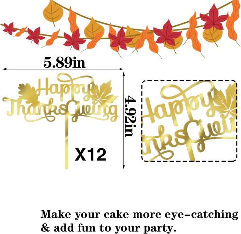 Acrylic Thank You Cake Topper-Thanksgiving Cake Decoration 、Thanksgiving Day Wedding Party、Anniversary,Thanksgiving Day Wedding Party Decoration Supplies in Saudi Arabia