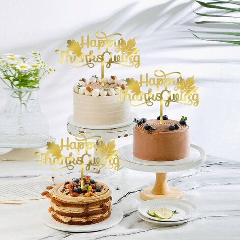Acrylic Thank You Cake Topper-Thanksgiving Cake Decoration 、Thanksgiving Day Wedding Party、Anniversary,Thanksgiving Day Wedding Party Decoration Supplies in Saudi Arabia