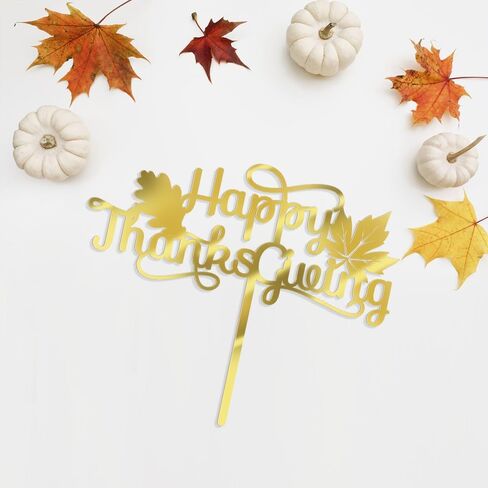 Acrylic Thank You Cake Topper-Thanksgiving Cake Decoration 、Thanksgiving Day Wedding Party、Anniversary,Thanksgiving Day Wedding Party Decoration Supplies in Saudi Arabia