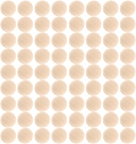 Half Wooden Beads, 100pcs 8mm Natural Unfinished Wood Beads Mini Hemisphere Wood Craft Domes Balls for Paint DIY Craft Kids Arts Supplies in Kuwait